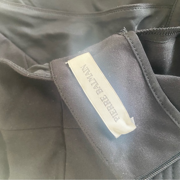 Pierre BALMAIN size 36 WRAP-EFFECT STRETCH-JERSEY HALTERNECK PLAYSUIT - Picture 6 of 14